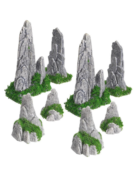 8 Piezas Decoraciones de Rocas Miniatura DOITOOL para Jardín