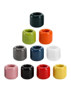 Soporte de Vela de Cerámica XZJMY Multicolor 10 Pcs 3 cm