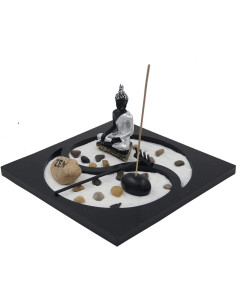 Jardín Zen Buda DharmaObjects con Soporte para Velas 2
