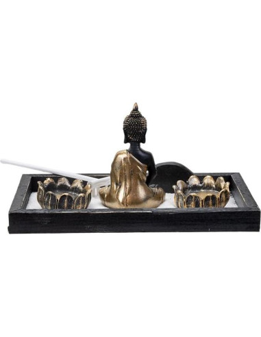 Jardín Zen de Mesa Pacific Giftware con Estatua de Buda y Velas