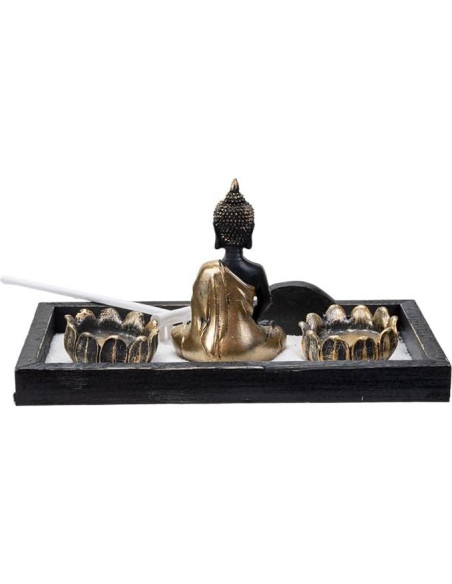 Jardín Zen de Mesa Pacific Giftware con Estatua de Buda y Velas