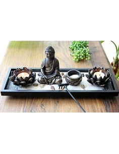 Jardín Zen de Mesa Usamjtable Buda Incienso 36.2x12.7x14 cm 2