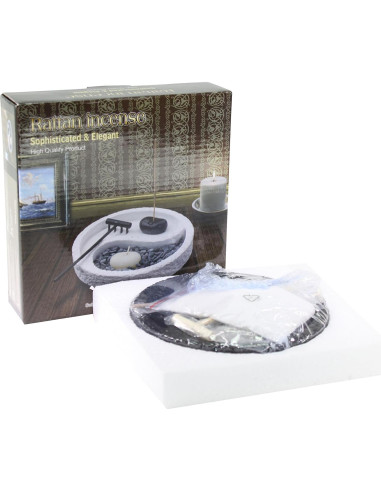 Jardín Zen de Mesa Taiji Yin Yang con Arena y Rocas