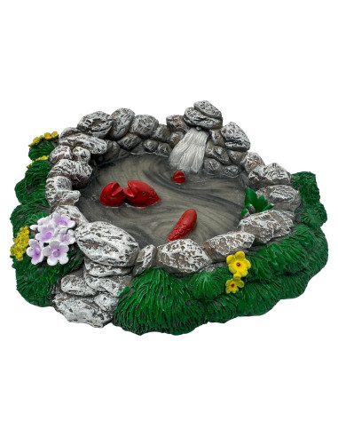 Estanque de Jardín de Hadas con Cascada y Koi Mokoboho