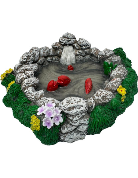 Estanque de Jardín de Hadas con Cascada y Koi Mokoboho