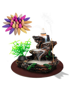 Soporte de Incienso Retroceso DK177 Cerámica con 20 Conos