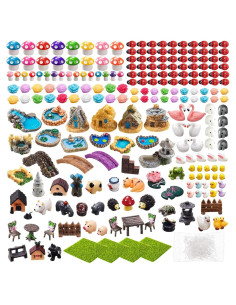 Kit de Accesorios de Jardín en Miniatura Yalikop - 240 Piezas