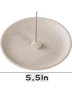 Soporte de Incienso Cerámica CHORZHOW Blanco 14x14x2.2cm 2