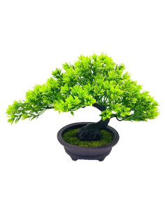 Árbol Bonsai Artificial Fycooler 25cm Verde para Decoración