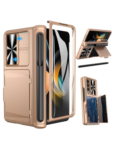 Funda Viaotaily para Galaxy Z Fold 4 con Soporte S Pen