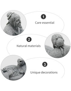 Juego de 3 Estatuas de Ajedrez Anciano Hoypeyfiy Jardín 2