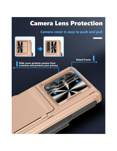 Funda Viaotaily para Galaxy Z Fold 4 con Soporte S Pen