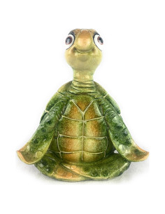 Estatua Tortuga Marina Yoga Ain't It Nice Verde 12.7x7.6x15.2cm