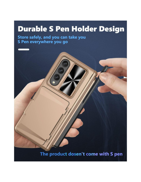 Funda Viaotaily para Galaxy Z Fold 4 con Soporte S Pen