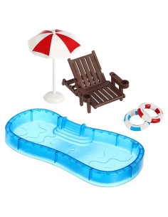 Set Miniatura Playa NOLITOY - Decoración Casa de Muñecas 5 Piezas