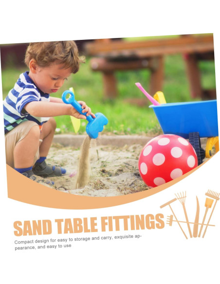 6 Herramientas de Rastrillo Zen Toddmomy para Jardín de Arena