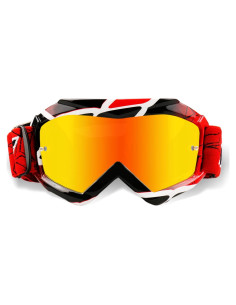 Gafas de Motocross para Niños UV400 Antivaho - Rojo Techline