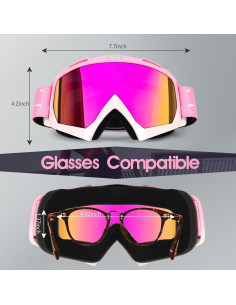 Gafas de Motocross ATV UV a Prueba de Niebla y Viento 2