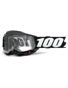 Gafas 100% Accuri 2 para Motocross y Ciclismo - Negro