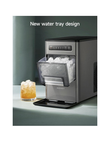 HiCOZY Máquina de Hielo Compacta 10,89 kg/día Autolimpieza