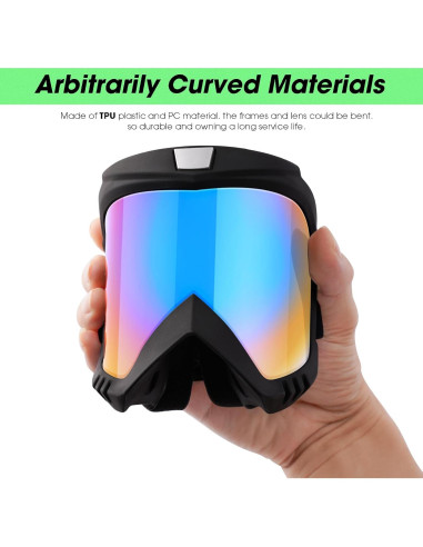 Gafas de Motocross ATV y Esquí - 2 Paquete Antivaho