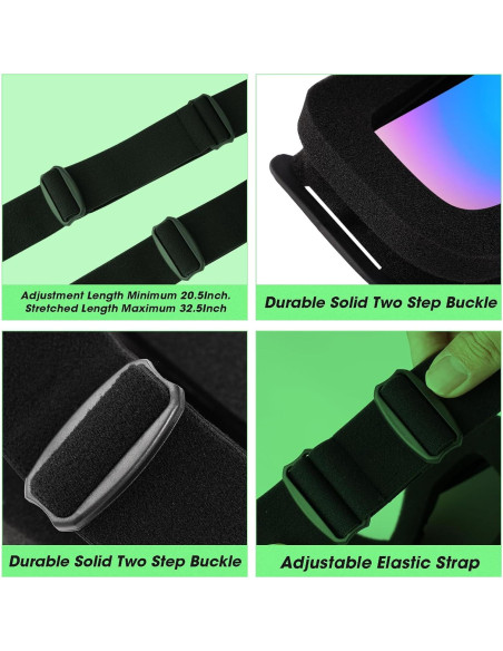 Gafas de Motocross ATV y Esquí - 2 Paquete Antivaho