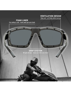 Gafas de Motocicleta EYEGLAD REV Z87+ UV400 Alto Contraste 2