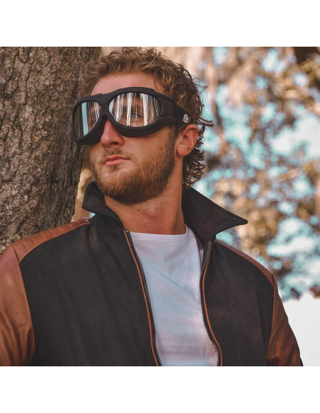 Gafas de Motocicleta Acolchadas Birdz Buitre - Lentes Claras