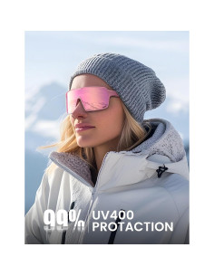 Gafas de Sol Deportivas Lamicall XL Polarizadas UV400 Rosa 2