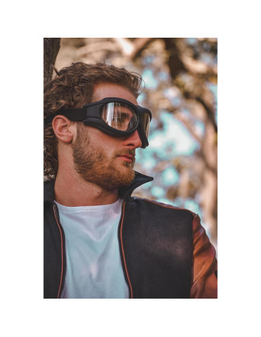 Gafas de Motocicleta Acolchadas Birdz Buitre - Lentes Claras