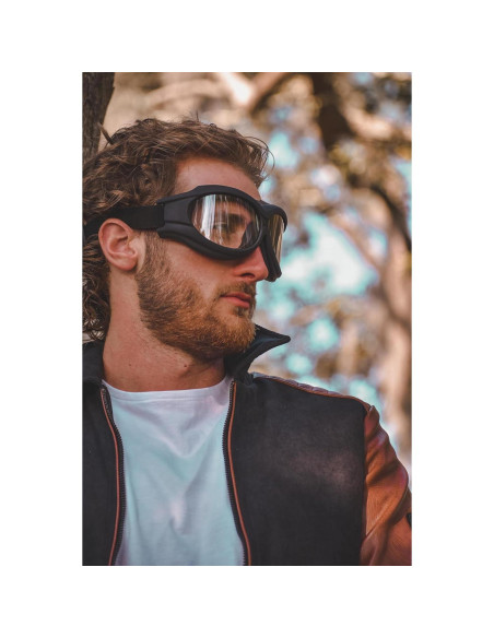 Gafas de Motocicleta Acolchadas Birdz Buitre - Lentes Claras