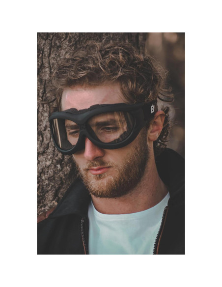 Gafas de Motocicleta Acolchadas Birdz Buitre - Lentes Claras