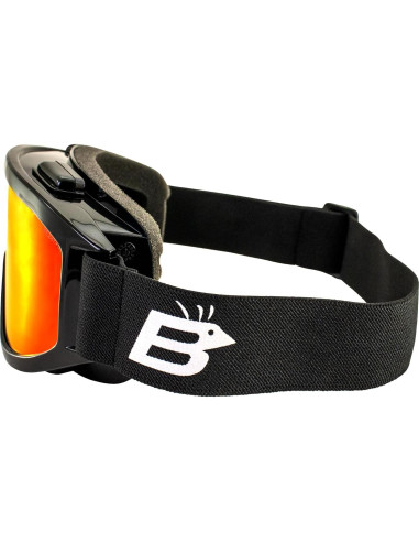 Gafas de motociclismo Birdz Vulture ANSI Z87.1+ con lente espejo