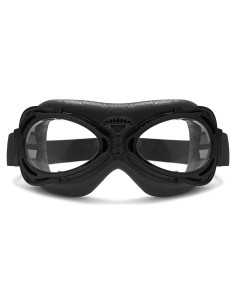 Gafas de Moto Bertoni AF77 Unisex Antivaho Negro Mate