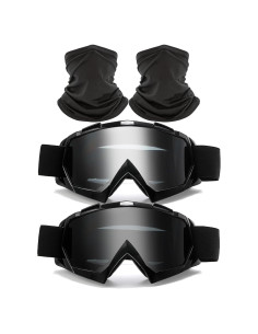 Gafas de Motocross Immoono + 2 Gaiters para Deportes al Aire Libre