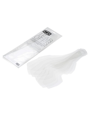 Tear Offs 100% para Gafas Racecraft/Accuri - 20 Paquete