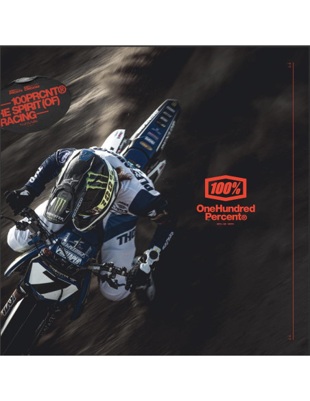 Tear Offs 100% para Gafas Racecraft/Accuri - 20 Paquete