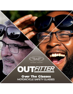 Gafas de Seguridad Global Industrial Outfitter con Lentes Ahumados 2