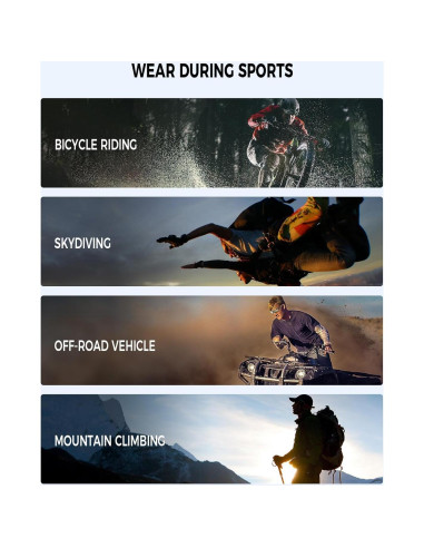 Gafas de Motocicleta FIMOSON con Lentes UV400 y Protección HD