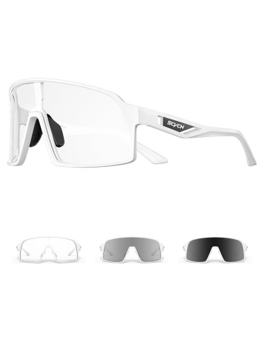 Gafas de Ciclismo Fotoquímicas SCVCN UV400 Negro