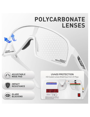 Gafas de Ciclismo Fotoquímicas SCVCN UV400 Negro