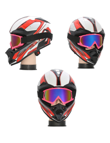 Gafas de Motocross OQUQO Rosa para Adultos y Niños