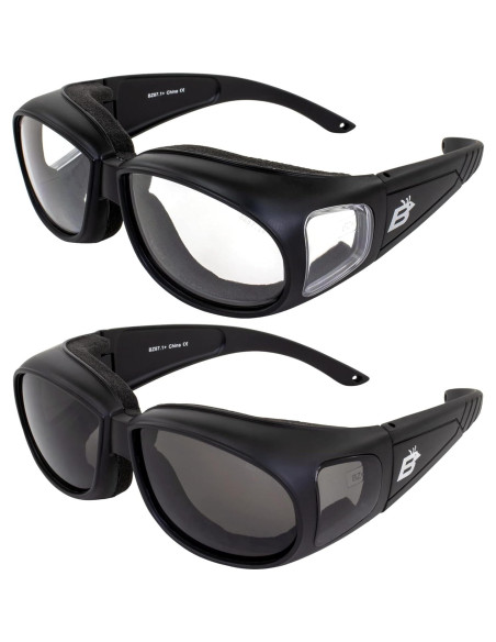 Gafas de Motocicleta Birdz Swallow con Almohadillas de Espuma
