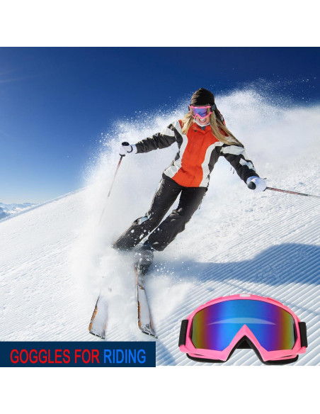 Gafas de Motocross OQUQO Rosa para Adultos y Niños