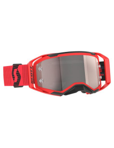 Gafas de Motocross Scott Prospect 2.0 Rojo/Negro con Lente Cromada