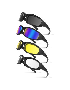 Gafas de Motocicleta Jeemeele UV400 Acolchadas 4 Colores