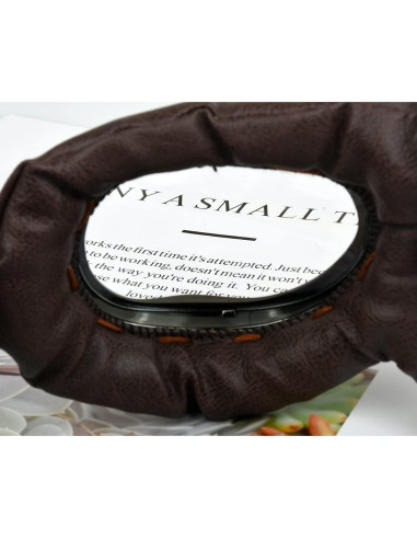 Gafas de Cosplay Steampunk Retro Marrón Lente Clara