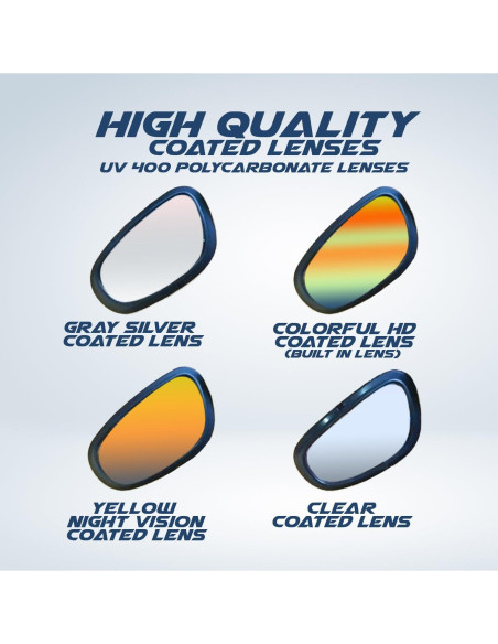 Kit de Gafas de Motocicleta Get Lost - 4 Lentes Polarizados Kit de Gafas de Motocicleta Get Lost - 4 Lentes Polarizados