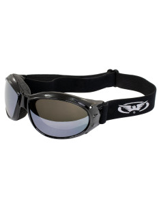 Gafas de Moto Global Vision Red Baron Espejo Flash Acolchadas