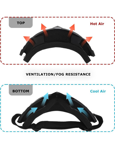 Gafas de Motocross UV Protección TPU Rosa Lente Clara